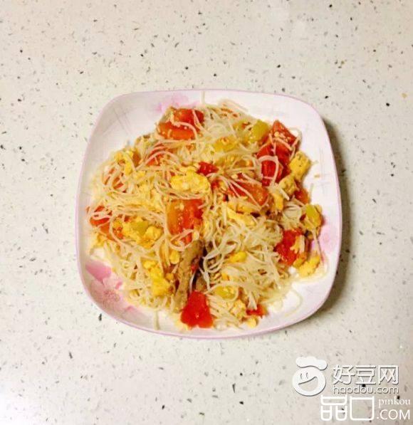 番茄鸡蛋炒粉丝