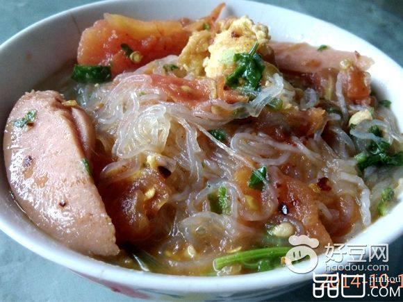 西红柿粉丝汤