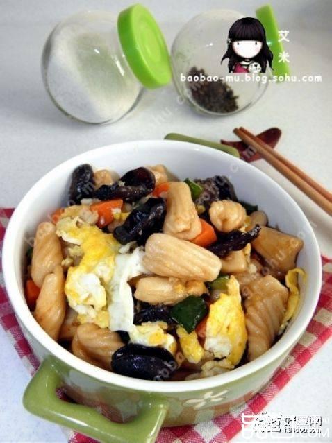 炒麻食（猫耳朵）