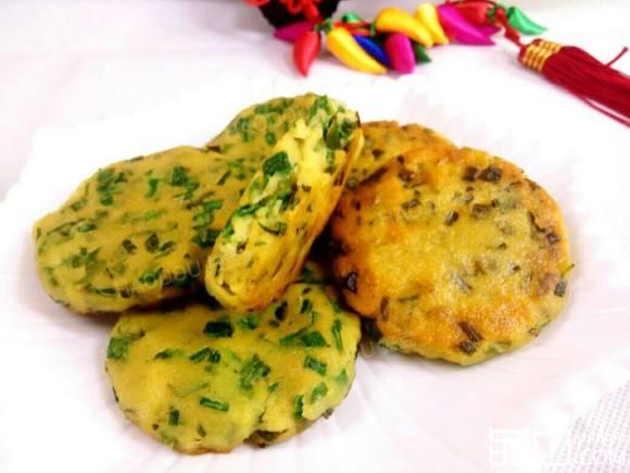 豆腐玉米面饼