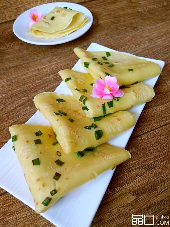 无油小葱鸡蛋饼