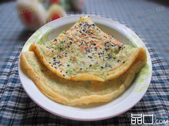 白菜鸡蛋饼#新鲜从这