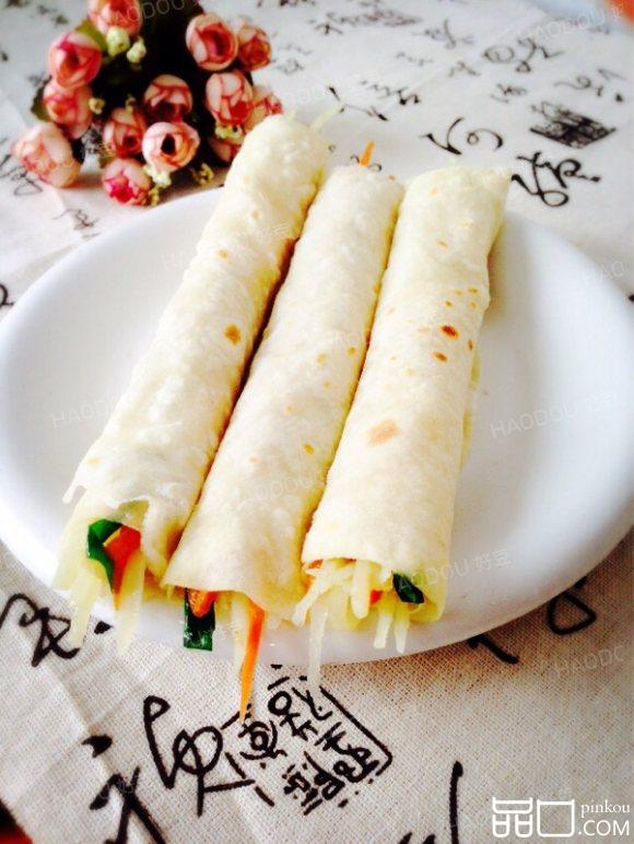 薄饼卷土豆丝