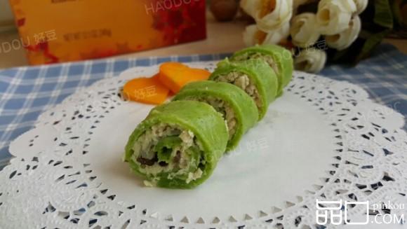 菠菜鸡肉卷饼