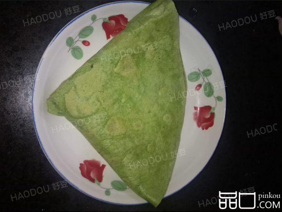 菜泥鸡蛋饼
