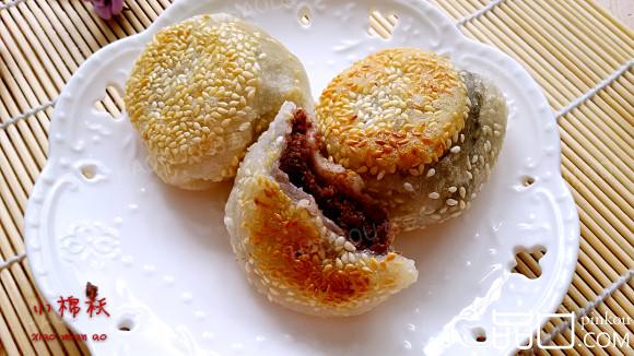 麻香红豆糯米饼