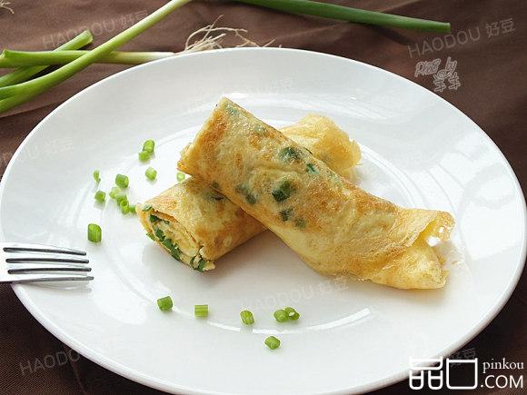 香葱鸡蛋卷