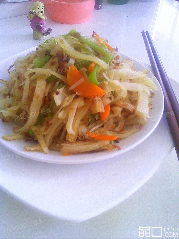 金针菇炒饼