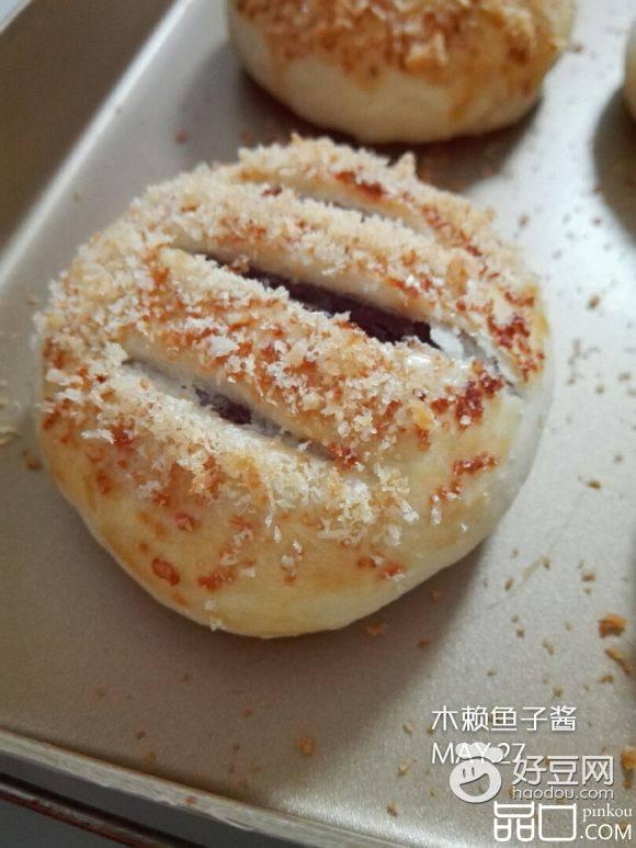 椰蓉红豆饼