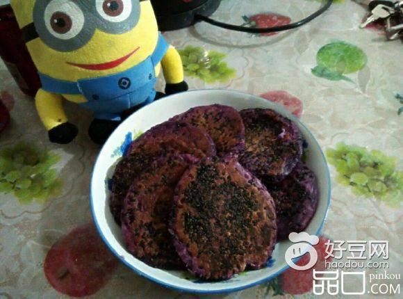 紫薯香蕉饼