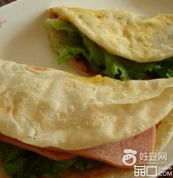 鸡蛋火腿灌饼