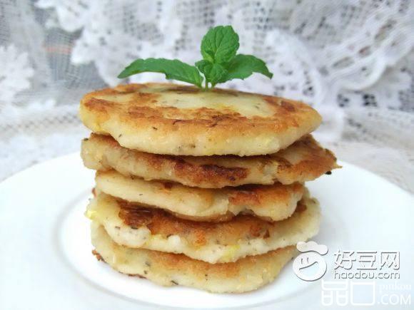 白菜豆渣饼