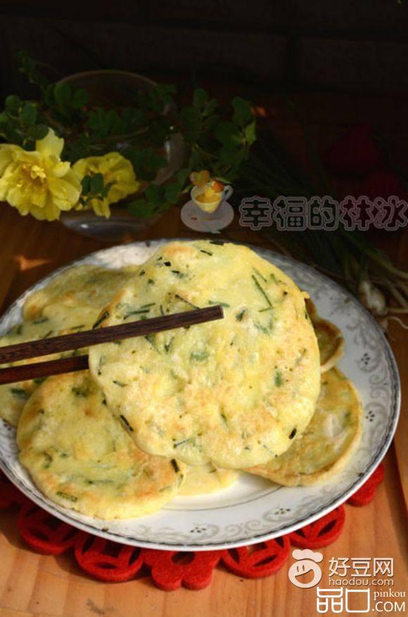 野山葱蛋饼