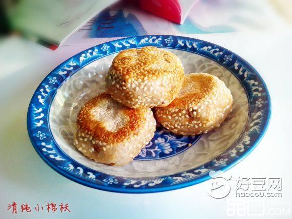 枣香红豆芝麻饼