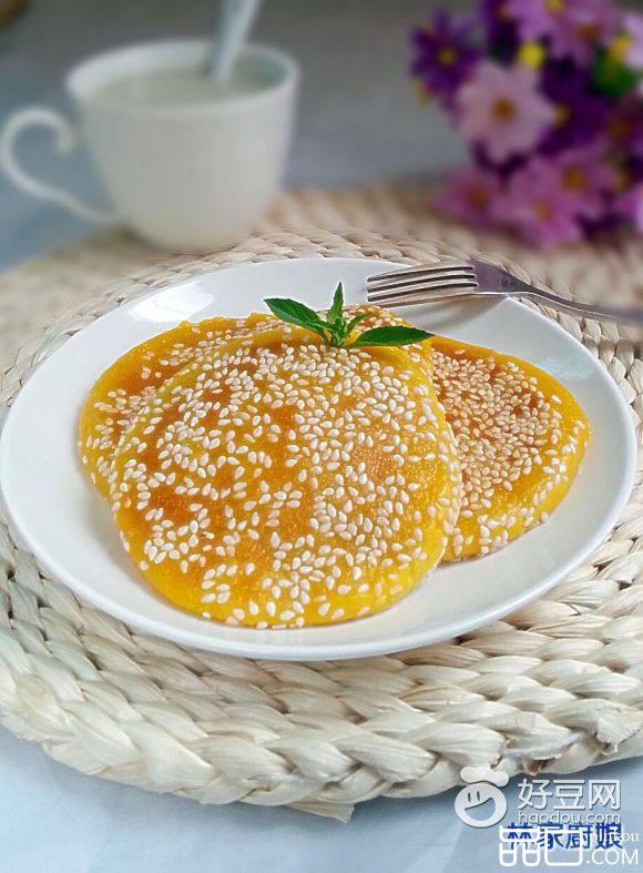白芝麻南瓜饼