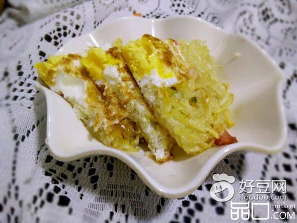 窝蛋土豆丝饼