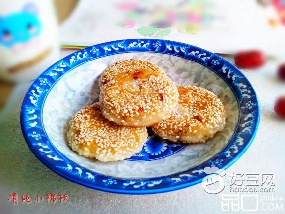 芝香红枣苹果豆渣饼