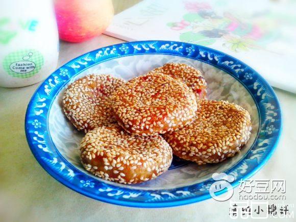 枣香红糖苹果豆渣饼
