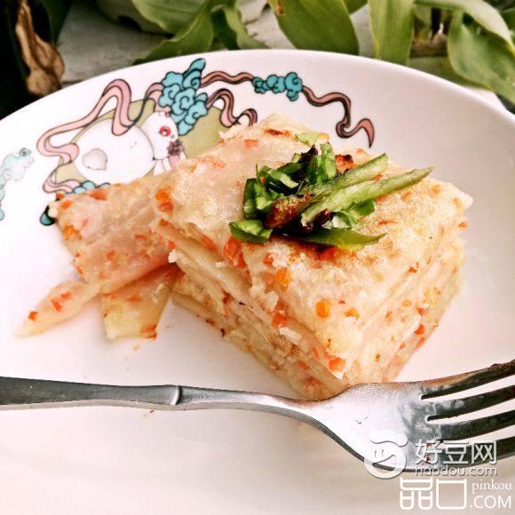胡萝卜火腿煎饼