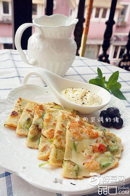 鲜虾秋葵煎饼
