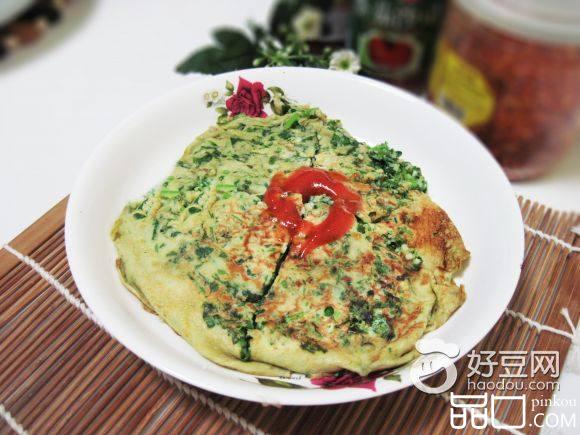 香菜鸡蛋饼