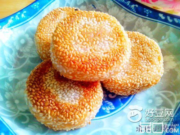 椰香栗子芝麻饼