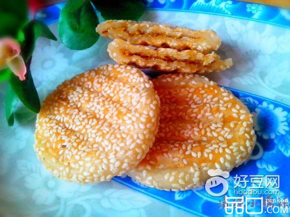 芝香板栗馅糯米饼