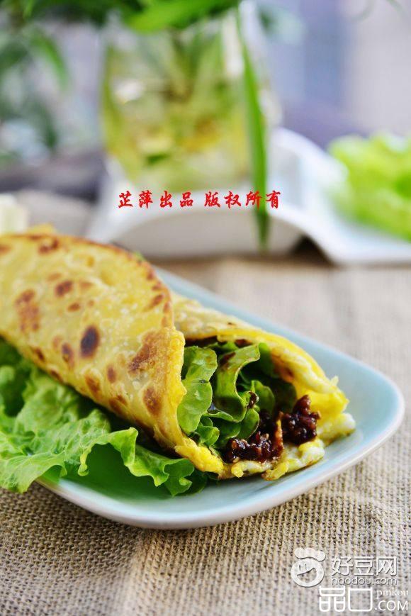 香酱鸡蛋饼