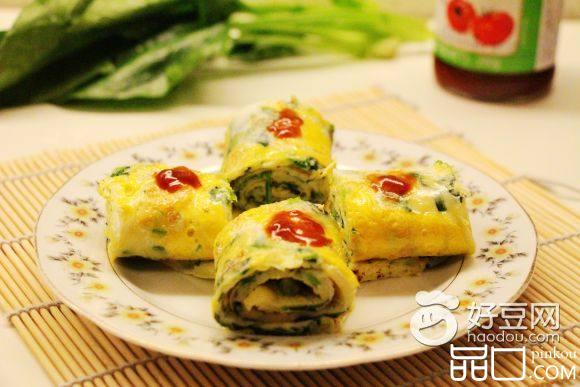 菠菜鸡蛋摊饼
