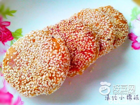 无糖柿子芝麻饼
