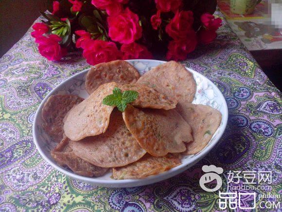 酸豆角豆渣鸡蛋饼