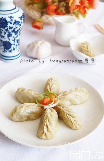 鲜肉豆角柳叶煎饺