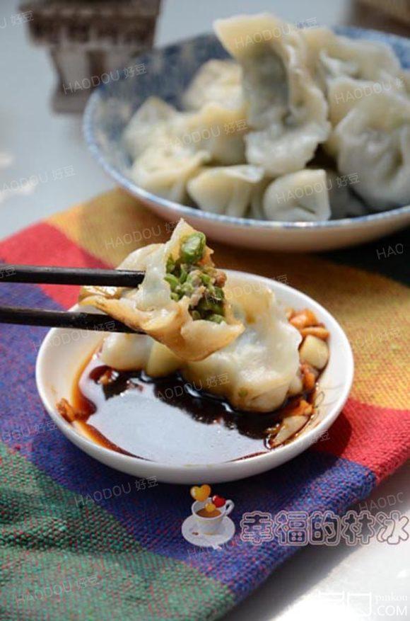 长豆角肉沫饺子