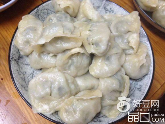 山菜馅蒸饺