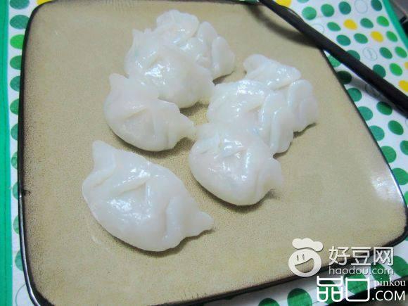 香菜鲜肉水晶饺