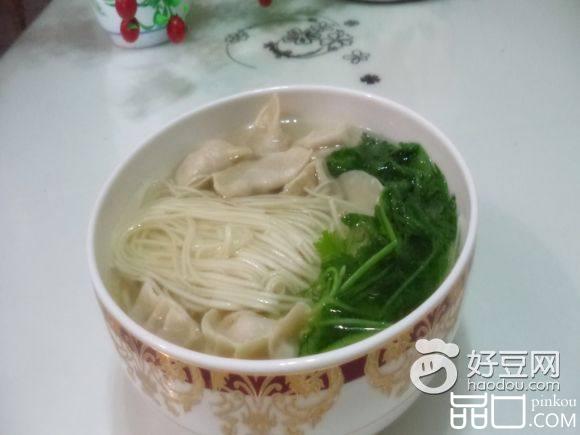 青菜饺子面