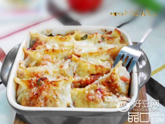 番茄芝士焗饺子
