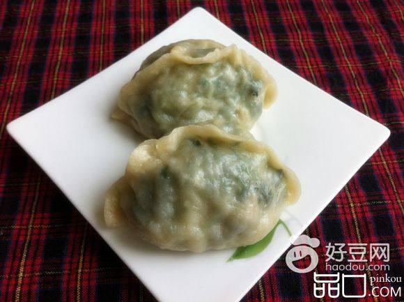 苋菜韭菜鸡蛋虾皮蒸饺