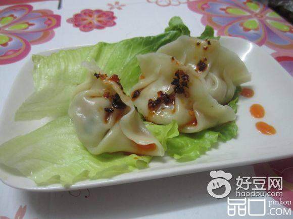 杏鲍菇韭菜鲜肉水饺