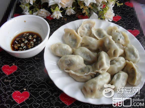 沙葱猪肉馅饺子