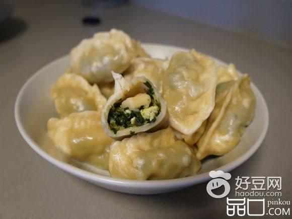 菠菜蒸饺