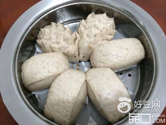 红豆黑米糊馒头