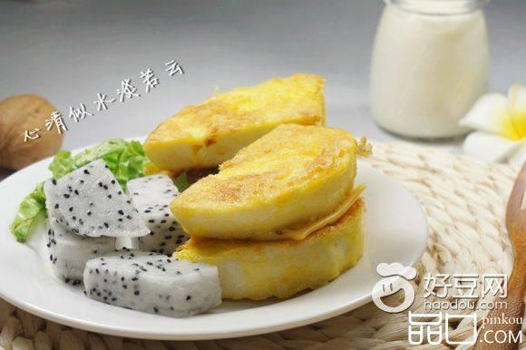 芝士蛋煎馒头片