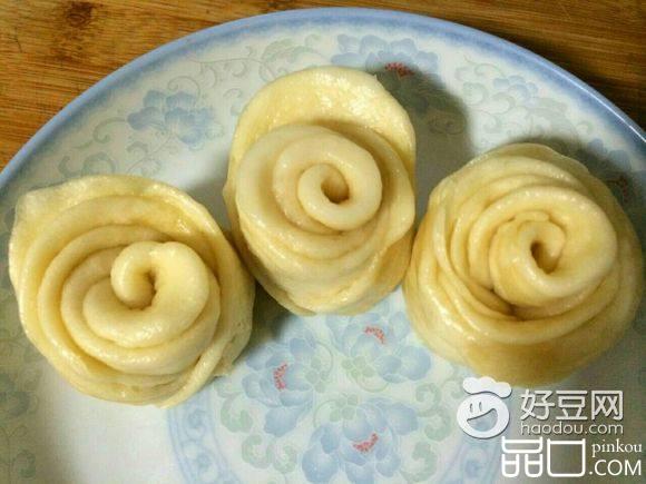 变色玫瑰花馒头