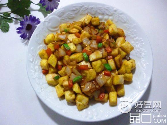 杂蔬孜然炒馒头