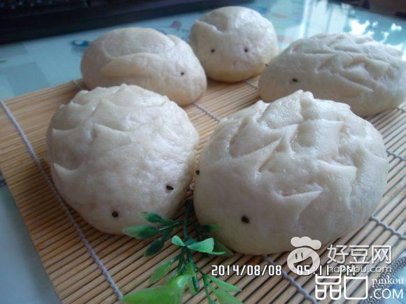 豆沙小刺猬馒头