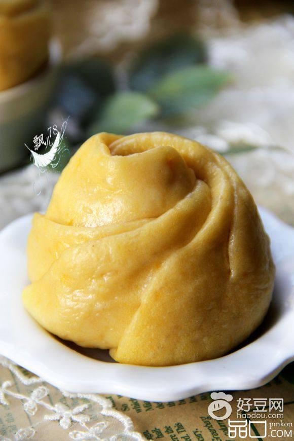 南瓜玫瑰馒头