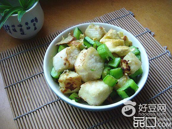 黄瓜鸡蛋炒馒头