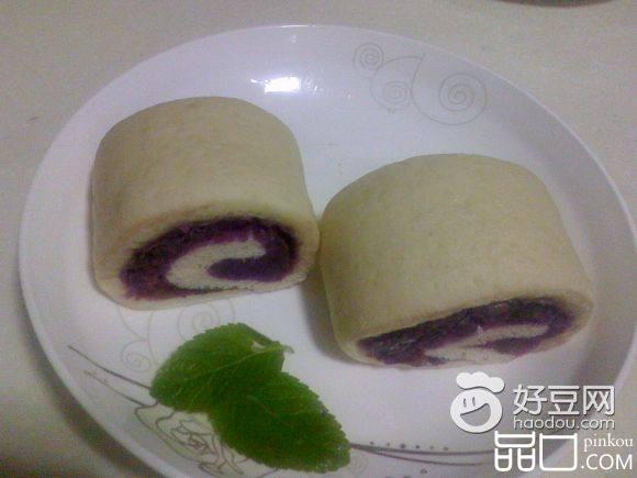 紫薯双色馒头