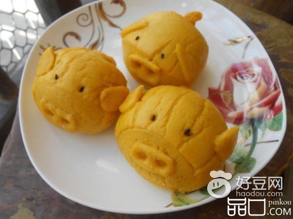 奶香南瓜猪仔馒头